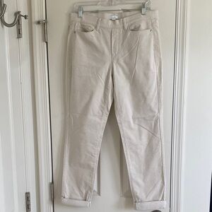 Women's Cream Corduroy Pants